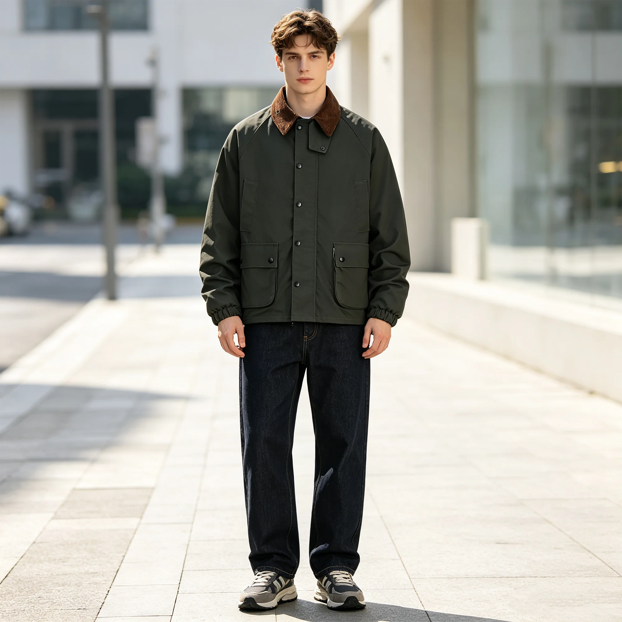 Мужская ветрозащитная рабочая  – обзор и цена Corduroy Jacket Men