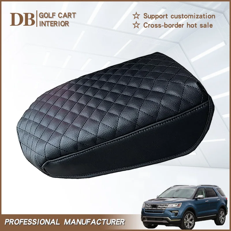 

For Ford Explorer 2011-2019 2012 2013 Center Console Armrest Protection Cushion Breathable Armrest Box Cover Pad Car Accessories