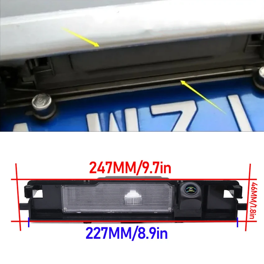 Car Rear View Camera, For Toyota Yaris 2006 2007 2008 2009 2010 2011 2012 Full HD CCD Waterproof  Starlight Reversing Camera