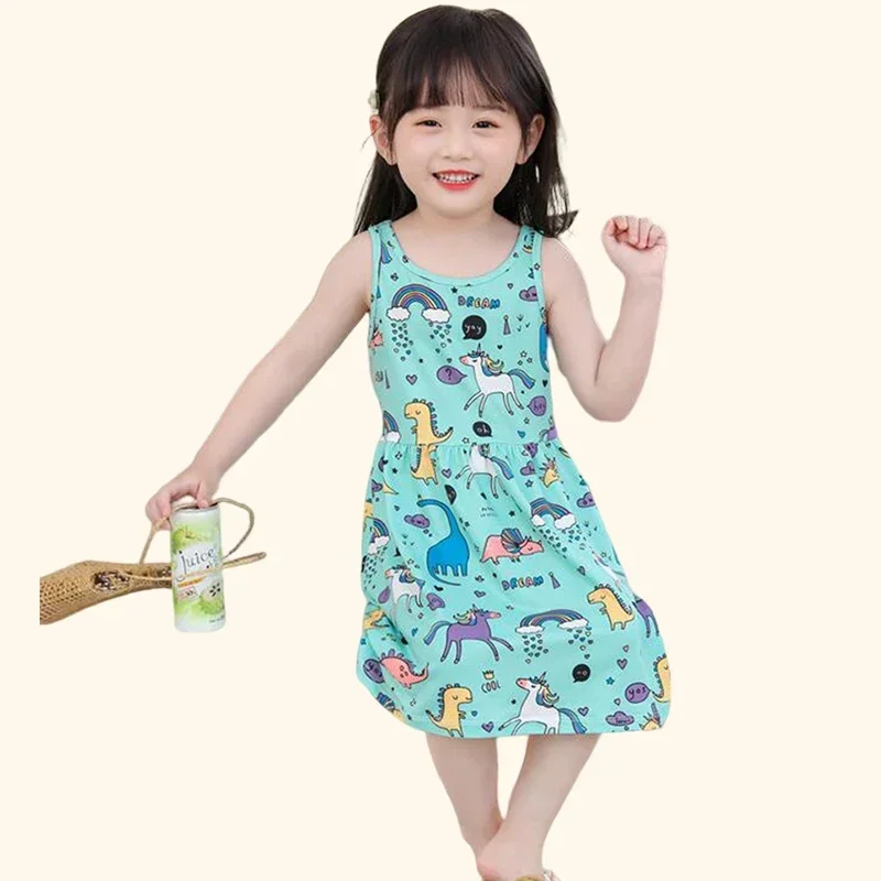 Leuke zomer kinderkleding meisje jurken kinderjurken kleding voor meisjes feest prinses mode outfit cartoon strandjurk