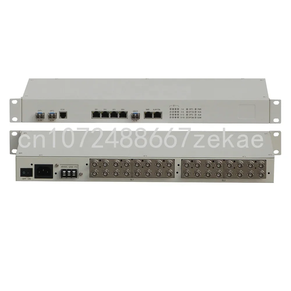 Optical Fiber Equipment 16 Port E1 SDH MSAP Fiber Optcial Multiplexer Fiber Optical SDH Multiplexer