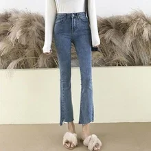 Cheap wholesale 2019 nowa wiosna lato jesień Hot sprzedaży moda damska casualowe spodnie jeansowe BC119