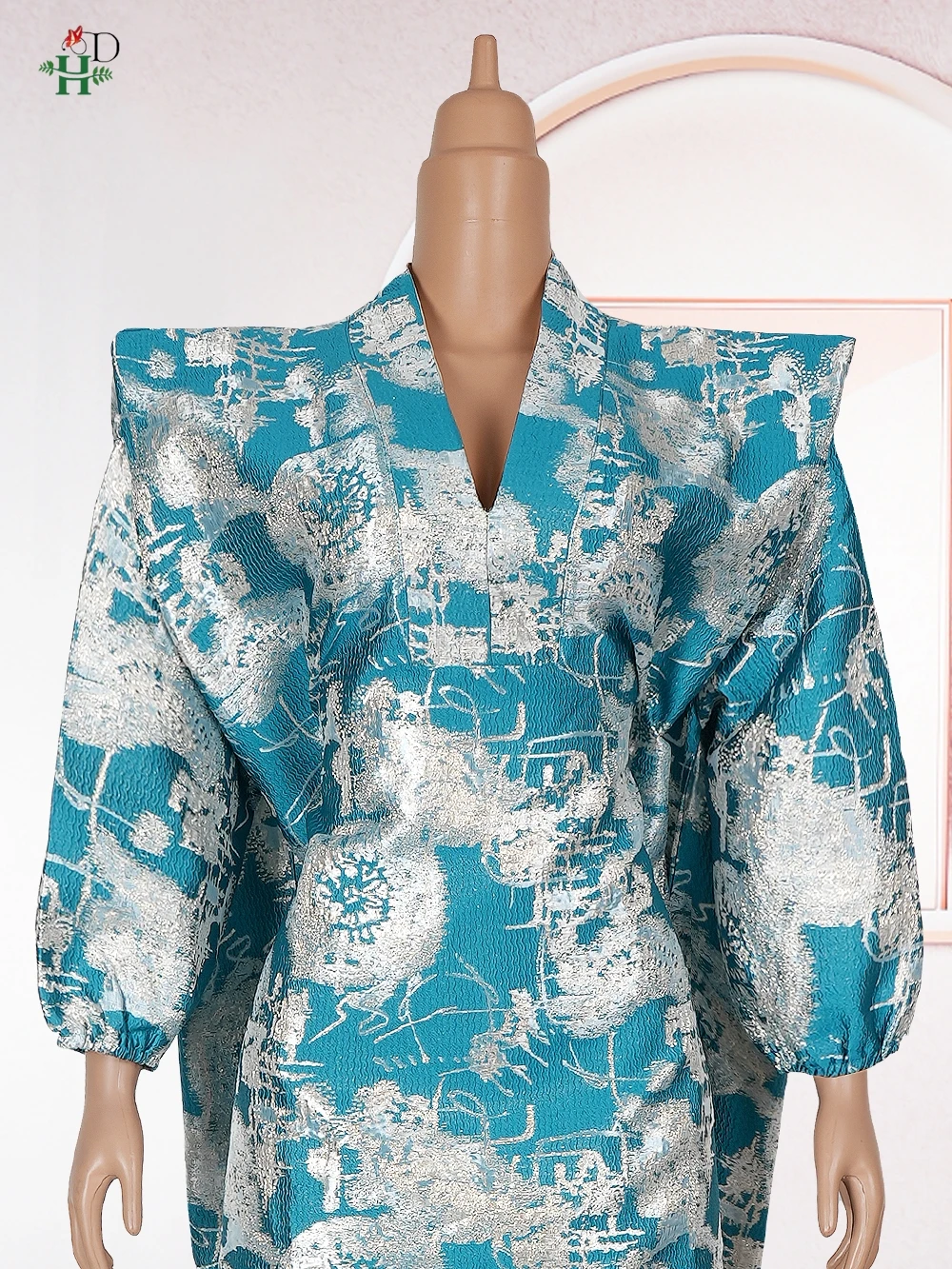 H & D 2025 فساتين سهرة للنساء الأفريقيات التقليدية Bubu رداء عباية إسلامية لحفلات الزفاف Takchita Brocade ملابس Boubou Djellaba