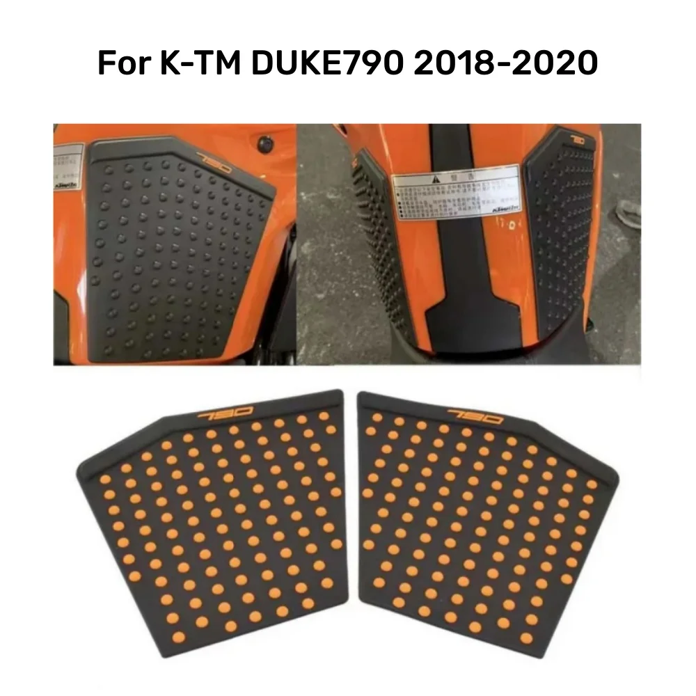 

DUKE-790 Anti Slip Tank Side Pad Sticker Gas Knee Grip Tank Traction Pad Side Sticker Decal For K-TM DUKE 790 DUKE790 2018-2020