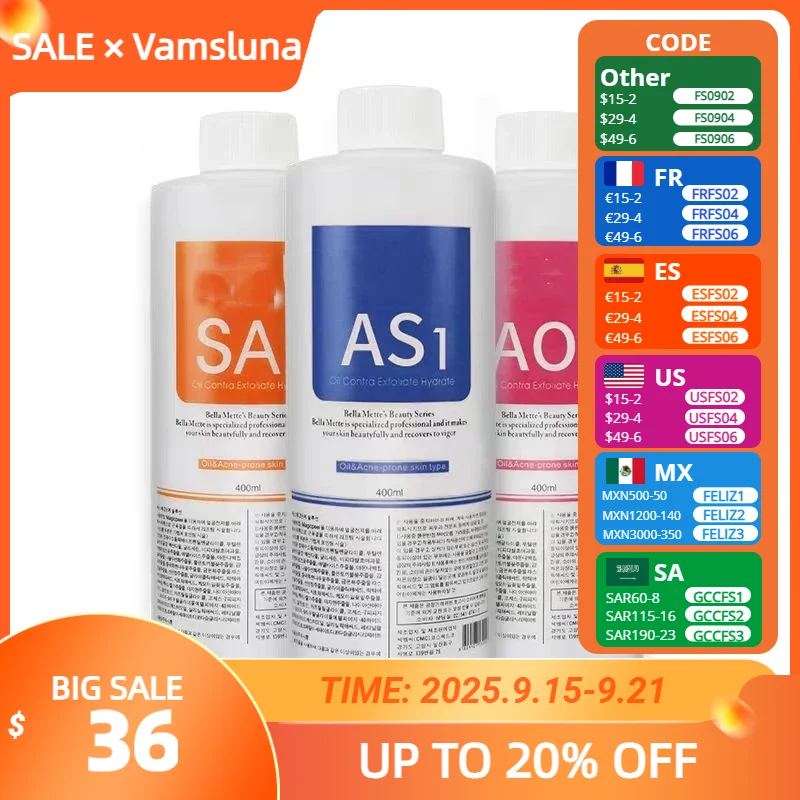 

Nutrient solution 3kinds For Small Oxygen Bubble Machine Facial 400ml Cleanse Vitamin-C Serum Exfoliate Oil Beauty Salon Home