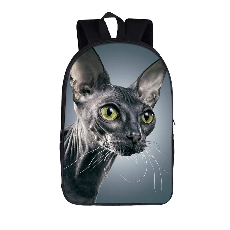 حقيبة ظهر جذابة Sphynx على شكل قطة حقائب مدرسية للطالبات حقائب مدرسية للمراهقات حقيبة Daypack للسيدات حقائب كتف حقيبة ظهر حقيبة كتب