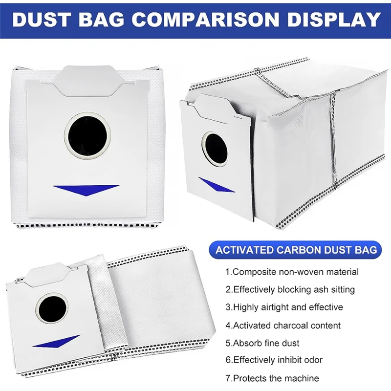 EAS-21PCS Rullo Spazzola Laterale Filtro Mop Sacchetto di Polvere di Stoffa Perecovacs Deebot N30 OMNI / N30 PRO OMNI Accessori Per Aspirapolvere