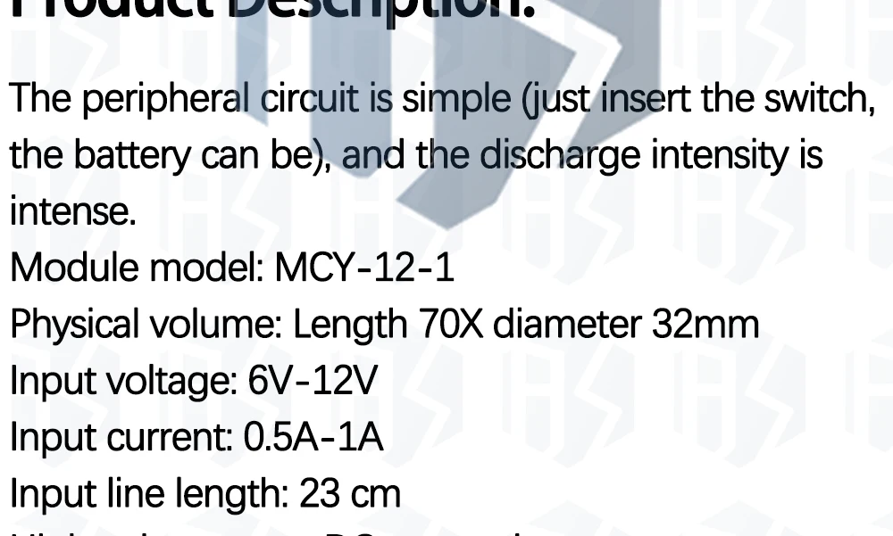 Neue 500KV 500000V Boost Schritt Up Hohe-Spannung Generator Zündspule Pulse Power Modul Zünder DC 6V-12V Hohe Spannung Generator – Detail 3
