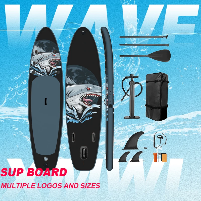 Tabla de Sup inflable de varios tamaños con logotipos, tabla de Surf de pie, tabla de Paddle para deportes acuáticos