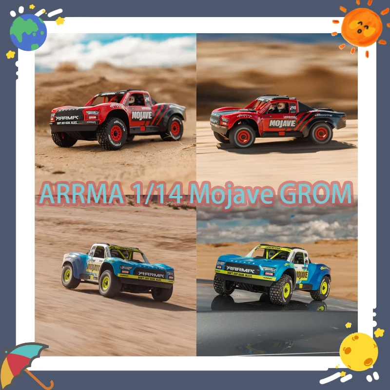 

Arrma Little Mojave масштаб 1/14 RC внедорожник Mojave Grom с дистанционным управлением электрическая матовая короткая игрушка RTR для возраста 14+