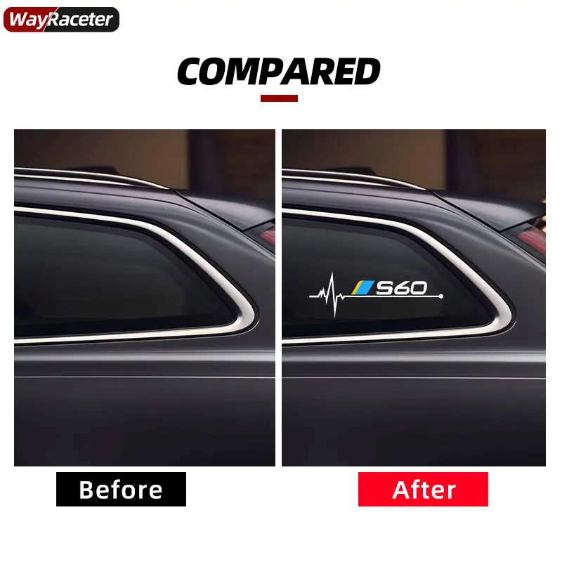 Reflective Body Vinyl Car Window Stickers For Volvo XC90 XC60 X40 XC70 V40 V50 V60 V70 V90 C30 C40 C70 S40 S60 S80 S90 T6 AWD