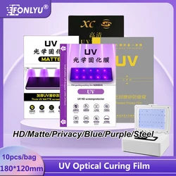 FONLYU UV Optical Hydrogel Film HD Matte Privacy Screen Protector Soft Curved 5H Hardness For Mobile Phone Film Cutting Machine