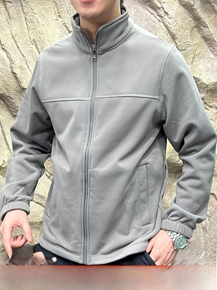 

3D индивидуальный Cosite Fce Jaet воротник-стойка средний слой мужская верхняя одежда осень-зима теплая длинная молния све