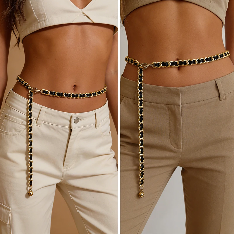 Cinturón de Cadena Metálica Do - Women'S Jeans Accessories Chain reseña y precio