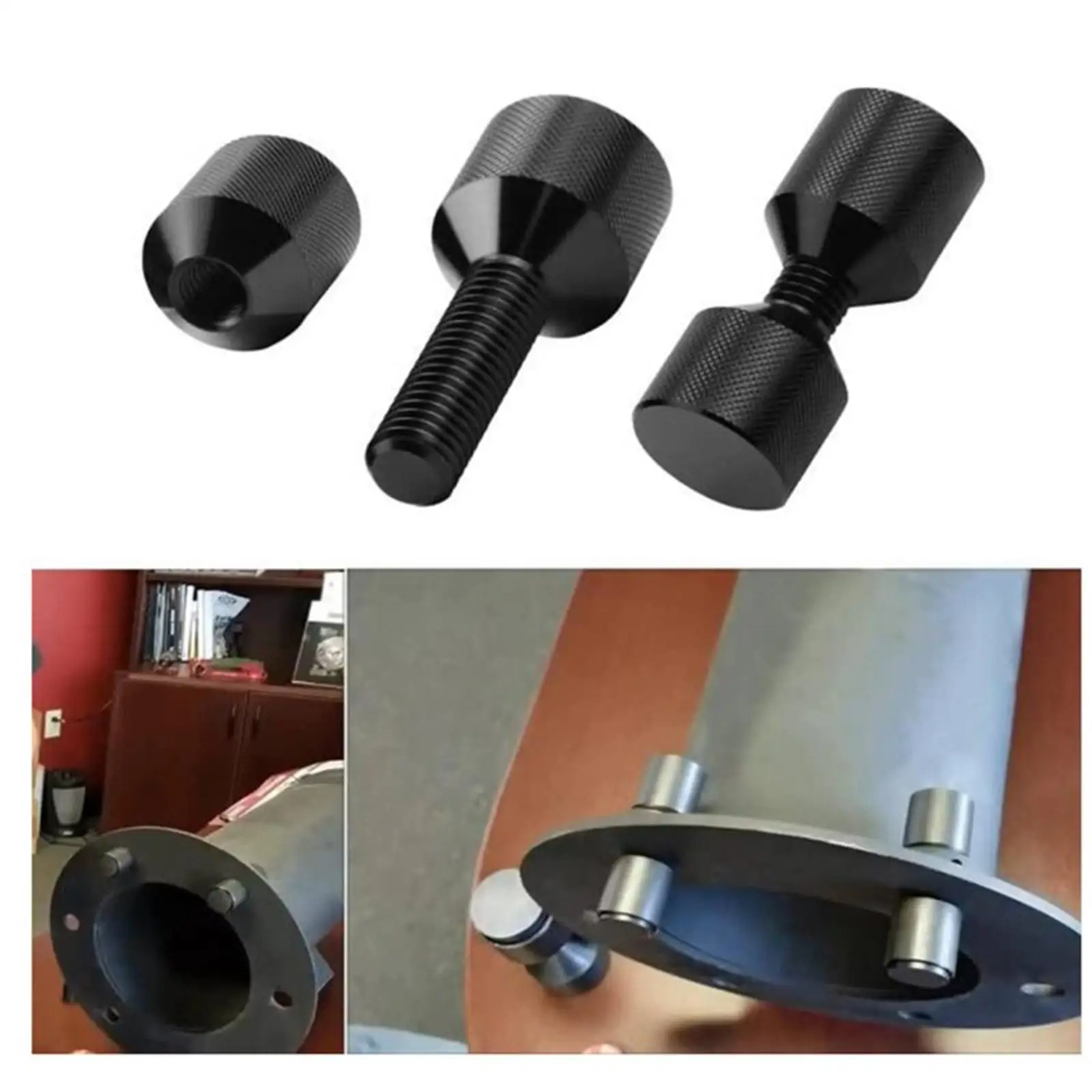 

2 Pieces Professional 1-1/8" 2 Hole Flange Alignment Pin Set 6061 Aluminum