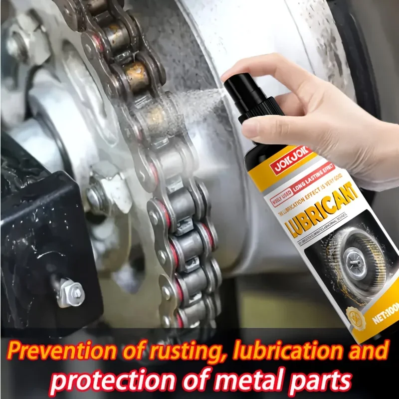 بخاخ تشحيم عجلة السيارة 100 مل - عالمي يقلل الاحتكاك ويحمي المعادن، مثالي لسلاسل السيارة، تركيبة طويلة الأمد بنفسك