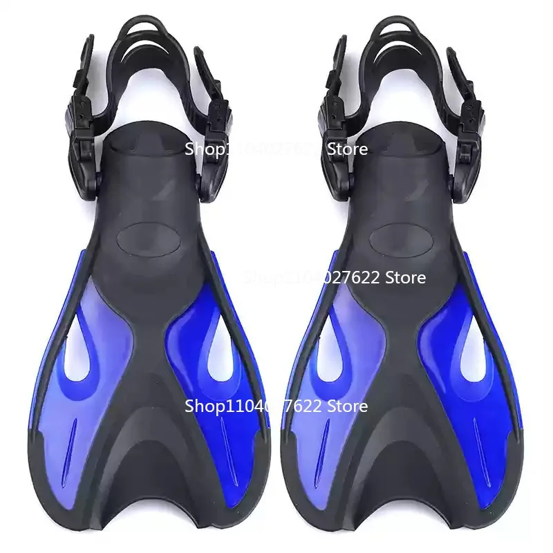 

For adults and children swimming training flippers freestyle diving frog shoes size 24-45 open heel adjustable duck flippers