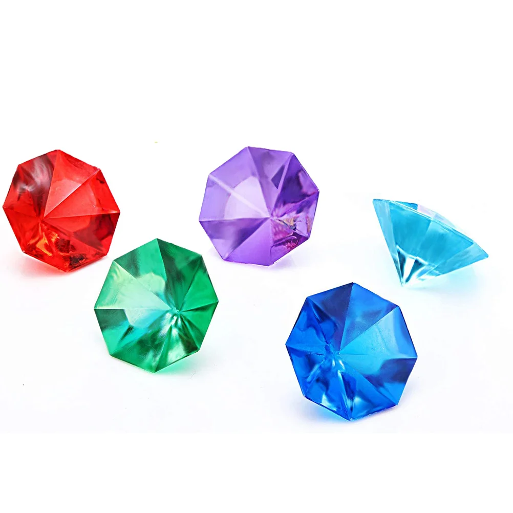 

1Pack 500G 32Mm Premium Acrylic Diamond Jewels Mixed Color Clear Crystal Decor for Arts Crafts Birthday Event Home Wedding