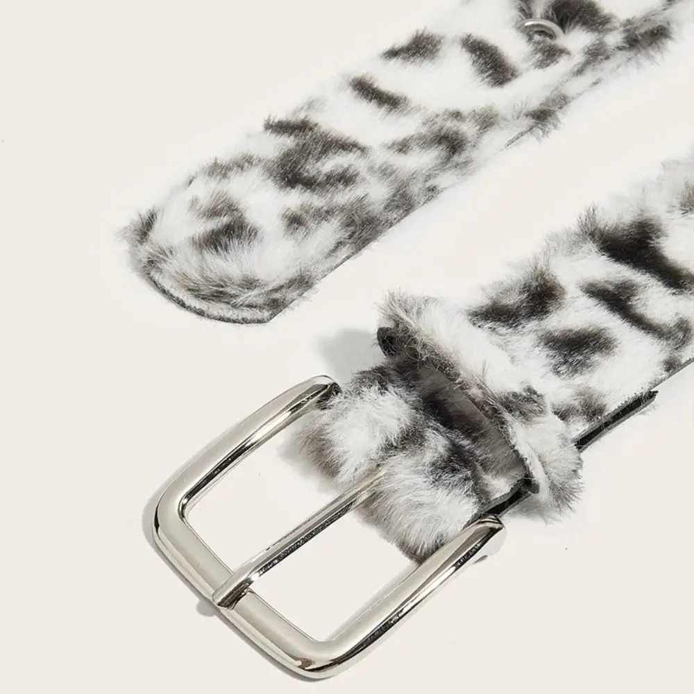 All-match Adjustable Leopard Print Belt Korean Style Cloth Jeans Waistband Pink Trouser Decoration Clothing Accessories