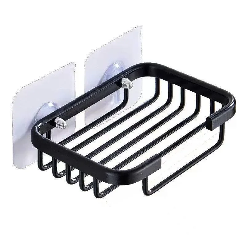Wall Mounted Aluminum Soap Rack, Kitchen, Bathroom, Draining Soap Mesh, Soap Storage Rack, Multi-purpose