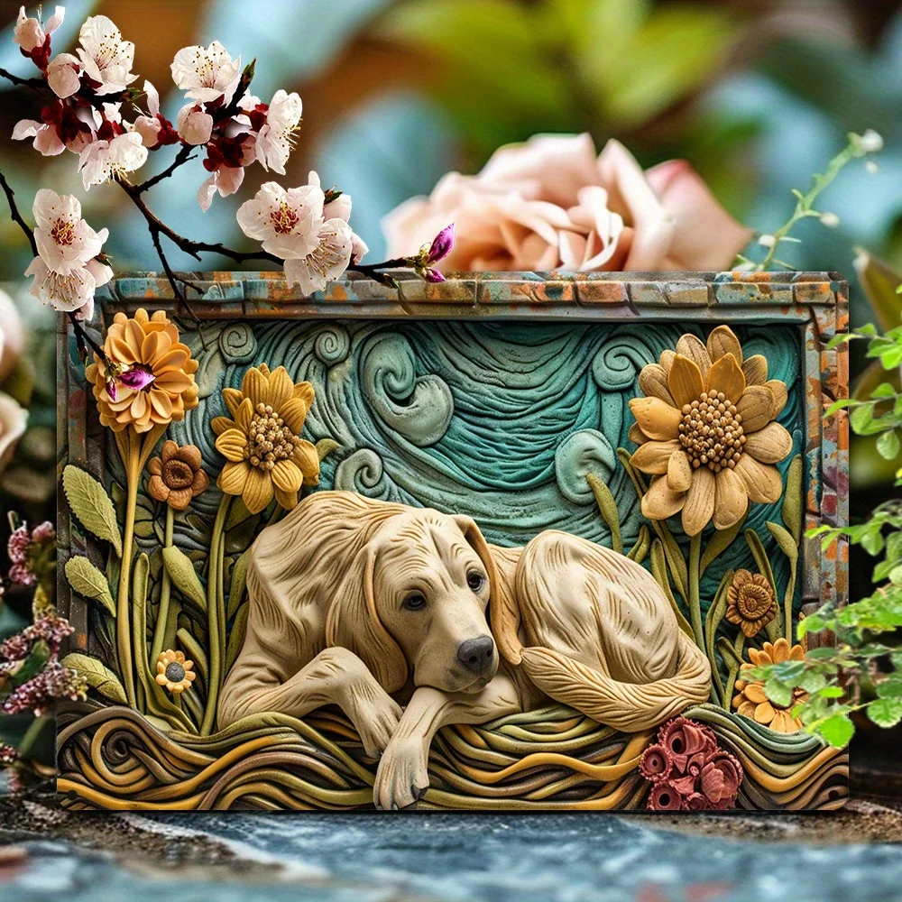 Labrador Retriever Vintage Sign, Perfect For Autumn & Winter Decor, Ideal For Home, Office, Kitchen, Or Classroom Dog Decor