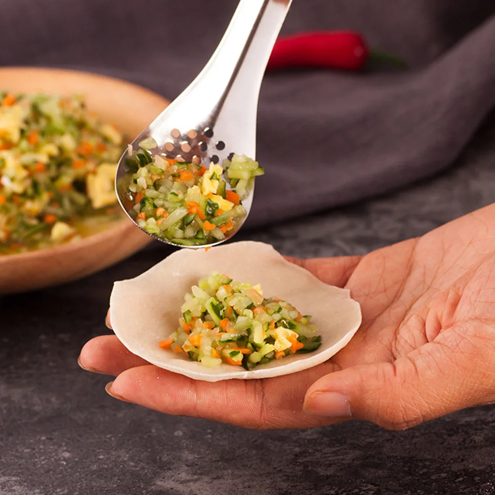 

5 Pcs Stainless Steel Colander Scoops Food Strainer Kitchen Gadget Spoon Multipurpose Gadgets Metal Cooking Spoons