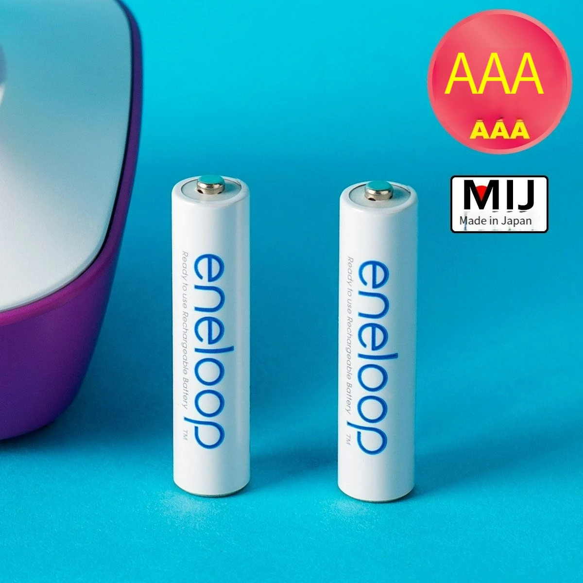 Panasonic Eneloop-baterías recargables para juguetes eléctricos, pilas AAA de 800mAh, 1,2 V, NI-MH, linterna, cámara, precargadas, novedad