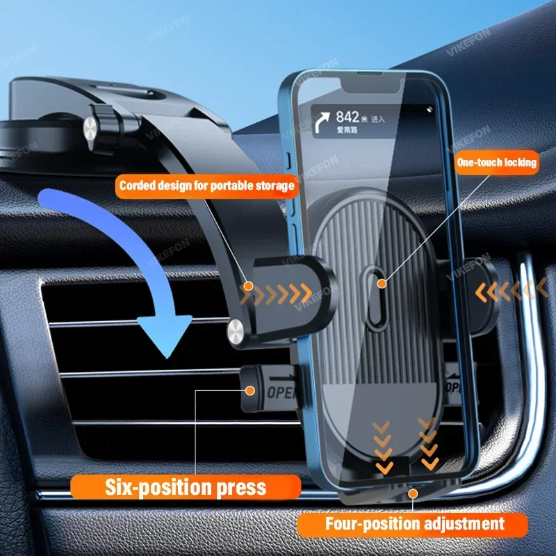 Universele Auto Sucker Auto Telefoon Houder 360 Voorruit Auto Dashboard Mobiele Cel Ondersteuning In Auto Beugel Voor 4.0-7 Inch Smartphone