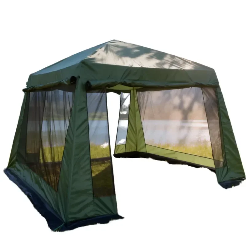 Outdoor Awning BBQ Road Trip Beach Multi-Person Canopy Rainproof Mosquito-Proof Shade Tent Wholesale Outdoor Leisure
