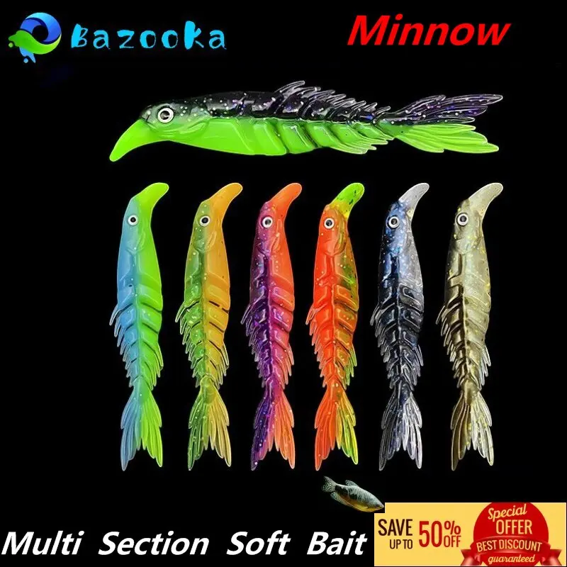 

Bazooka Fishing Lure Pesca Acesssories Artificial Minnow Wobblers Camping Peche Bass Pike Flatfish Shore Winter Soft Bait