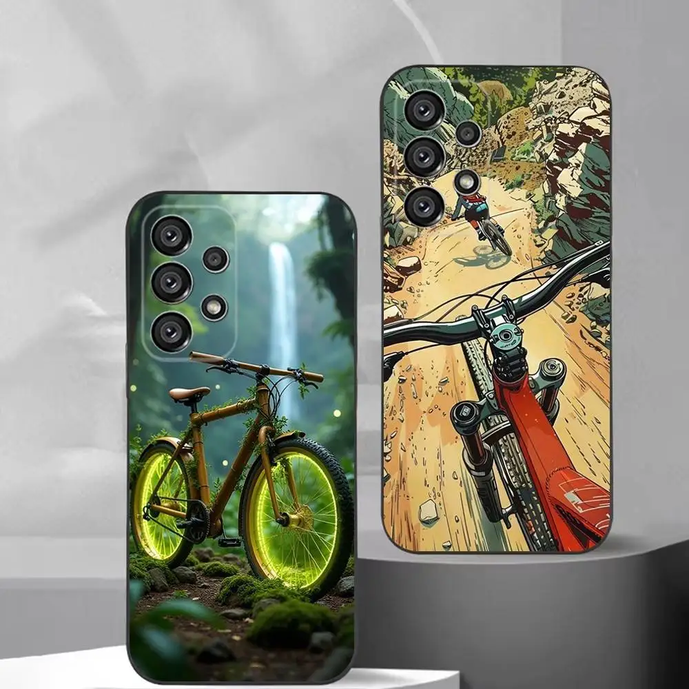 

Mountain Bicycle Bike Phone Case For Samsung S25,S24,S21,S22,S23,S30,Ultra,S20,Plus,Fe,Lite,Note,10,9,5G Black Cover