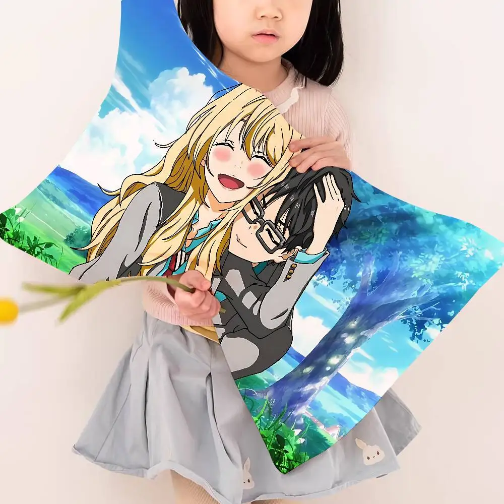 Your Lie in April Fast-Drying Polyester Pillow Towel - Minimalist Design, Durable for Long-Term Use