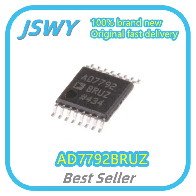 (1/20pcs) AD7792BRUZ AD7792 7792BRUZ TSSOP-16 ADC Analog-to-Digital Converter Brand New, Genuine, Fast Shipping!