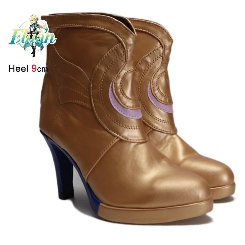 

2026 Anime Cosplay Shoes Conical Heels Women And Men Ankle Boots Back Zipper Custom Costume Props Pumps Halloween Cosplay Shoes