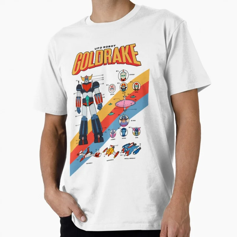 

VHS - ITA Classic Mecha Anime UFO Robot Grendizer Gift t shirt for man Y2K clothes 1223 All size Tops S-6XL Cartoon Tee