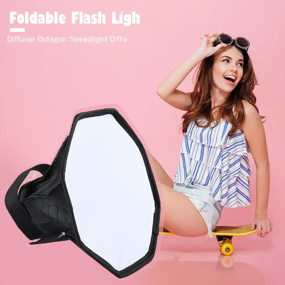 PULUZ Octagon Style Flash Light Cloth 20cm Flash Lamp Softbox Camera Accessories