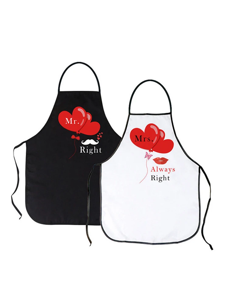 Funny Couple Aprons Mr and Mrs Cooking Kitchen Aprons Set for Birthday Wedding Engagement Anniversary Gifts