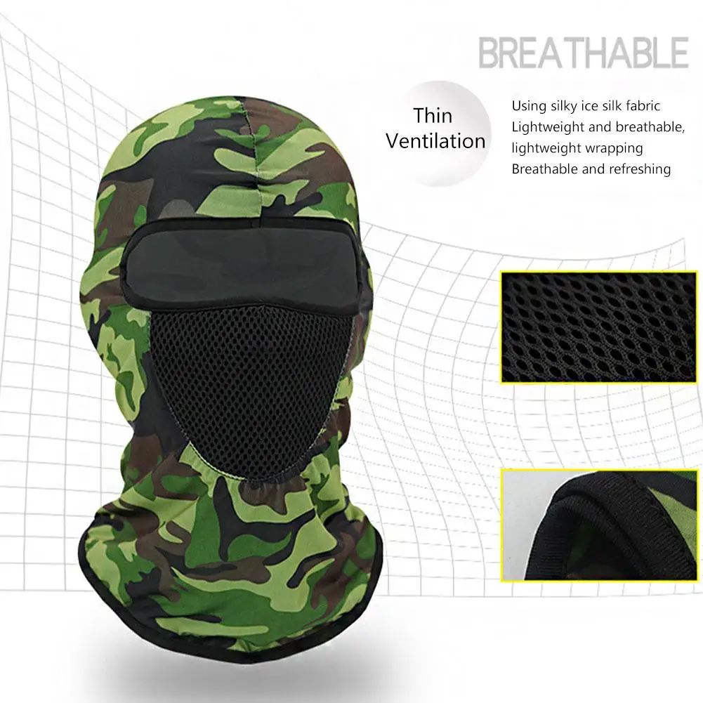 Balaclava Face Mask Summer Cooling Neck Gaiter Hiking Scarves Men Motorcycle Cycling Helmet Hood Sun Protection