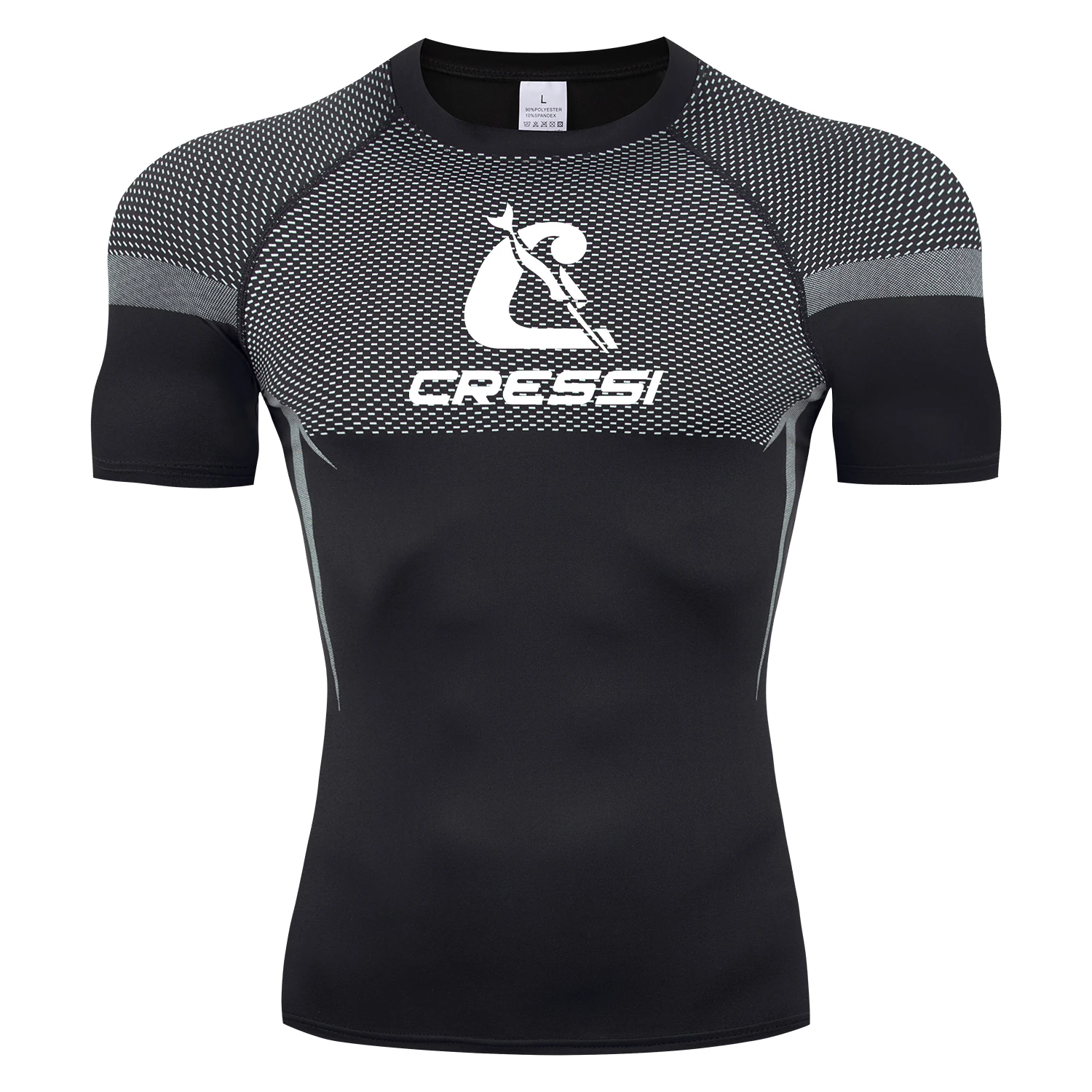 

Men's Short-sleeved Rashguard Upf 50 Sun Protection Surf Shirt Quick Drying Breathable Swimming Tight T-shirt Summer 2025 Sports