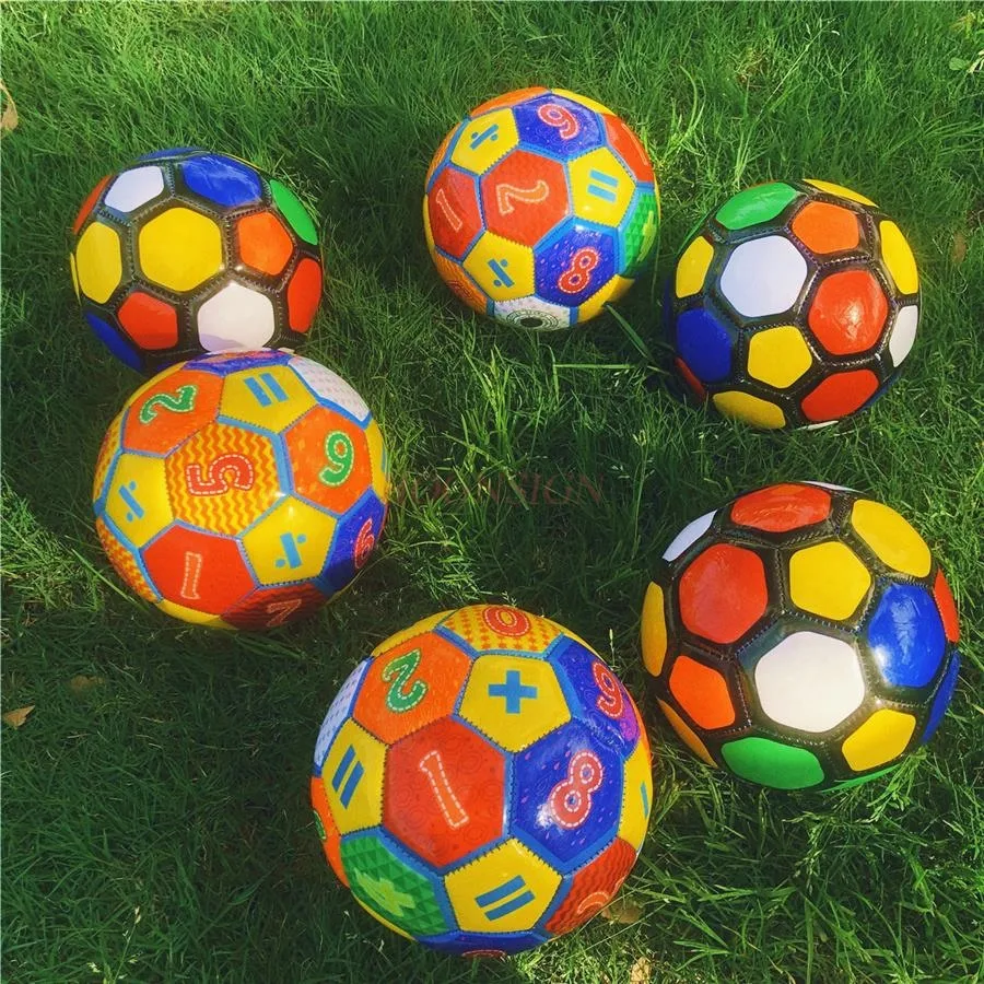 1pcs Kindergarten children's thickened odorless colorful football soft leather racket ball toys