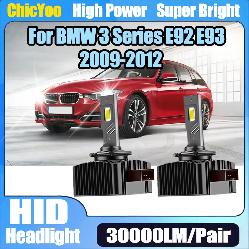 

2 шт. HID ксеноновые фары, лампы Canbus, светодиодные фары 120 Вт, передние лампы 30000LM, 12 В, 24 В, 6000 К для BMW 3 серии E92 E93 2009-2012