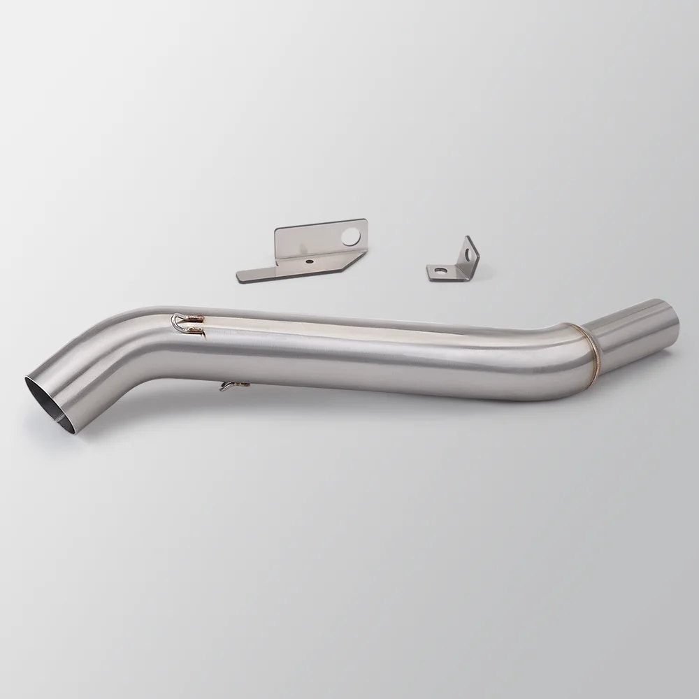 NS200 For BajajPulsarNS200 Bajaj NS 200 51mm Escape Moto Motorcycle Exhaust Mid Middle Link Pipe Racing Stainless Steel Elbow