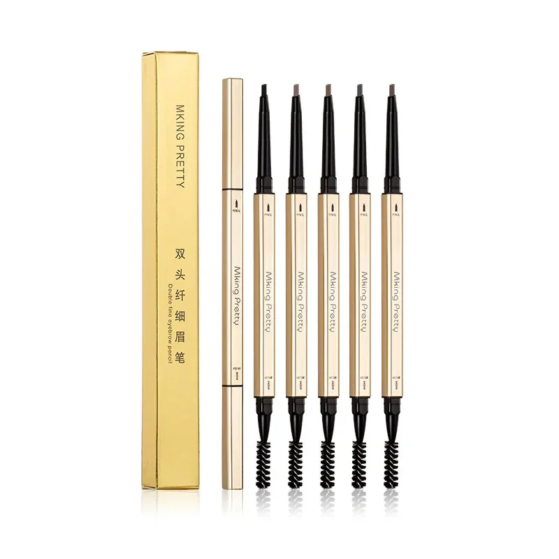 Double Head Eyebrow Pencil Long Lasting Waterproof 5 Colors Eye Brow Pen Tint Mascara Enhance Cosmetics Beauty Women Makeup