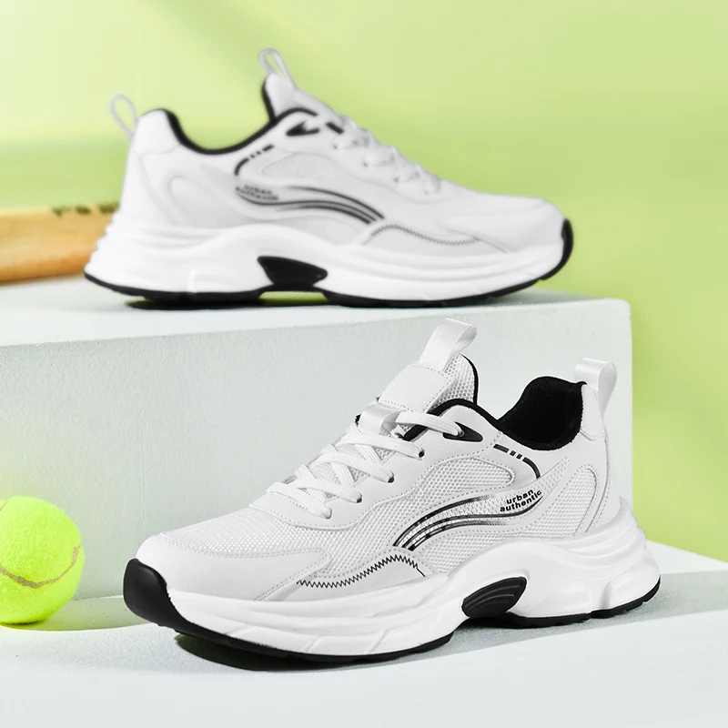 

Классические белые кроссовки для мужчин, большие размеры 39-48, дышащие нескользящие повседневные кроссовки для мужчин, удобная мужская спортивная обувь на платформе