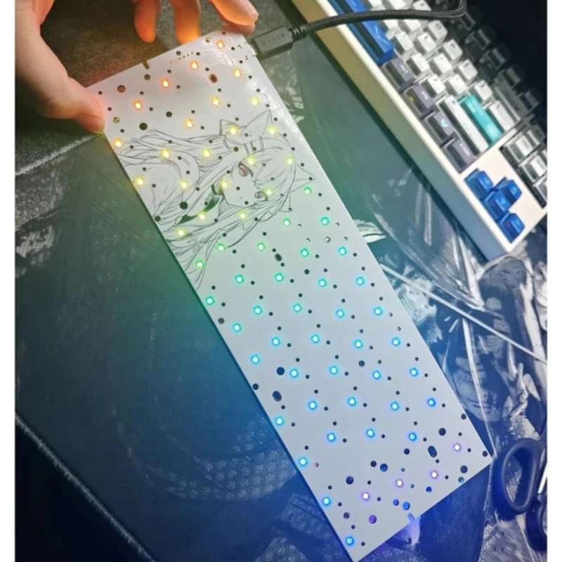 

IMK Customized Colour61 Magnetic Axis PCB High Brightness Axis Light GH60 Keyboard Space 5 Light Base Lights PC Accessories