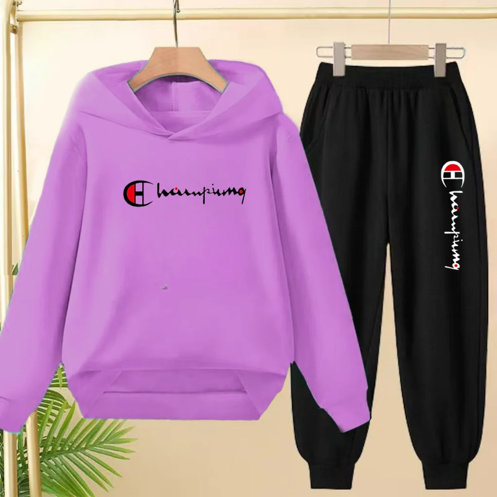 Neue Herbst- und Winterkleidung für Jungen und Mädchen im Alter von 3 bis 13 Jahren, Sportbekleidungssets, lässige lange Hosen, Kapuzenpullover und Sportuniformen. – Detail 14