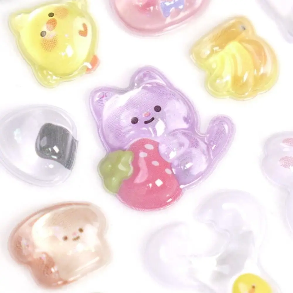 Funny Cute Candy Ghost Drop Sticker Aesthetic Kawaii 3D Relief Decor Stickers Diary Album DIY Toy Stickers Decoration