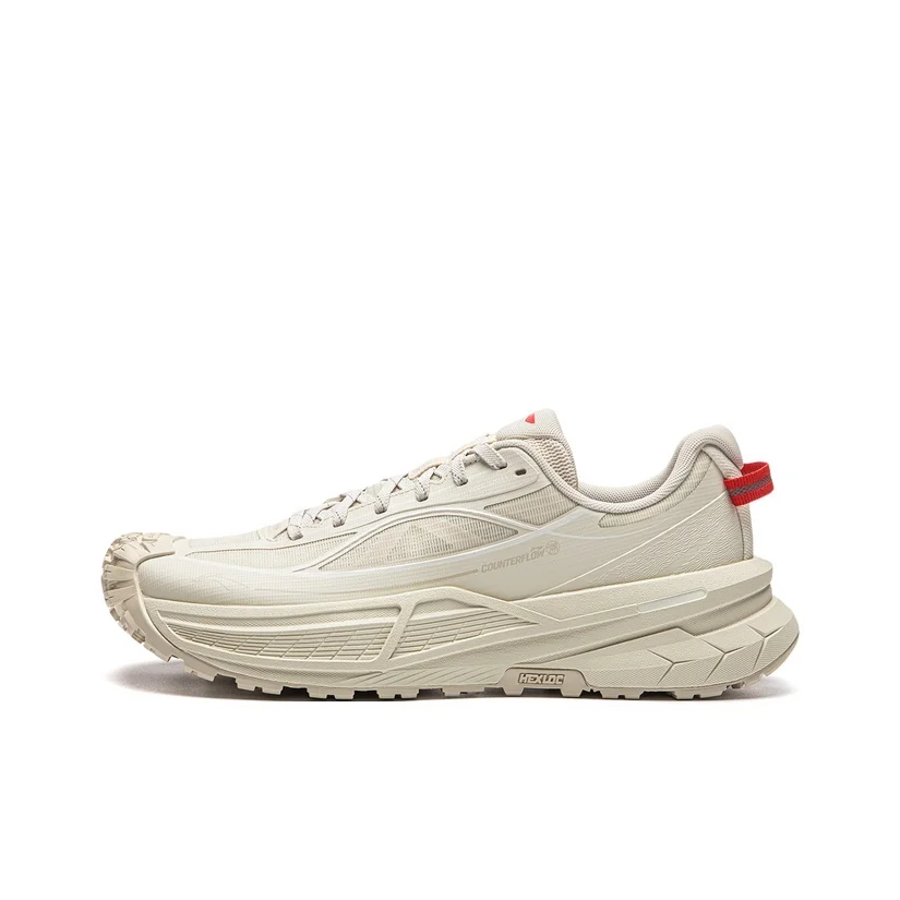 Li Ning Outdoor CF Tracing Xichang 2SE Breathable Low top Hiking Shoes Unisex Xuan Paper White AHTW069-2