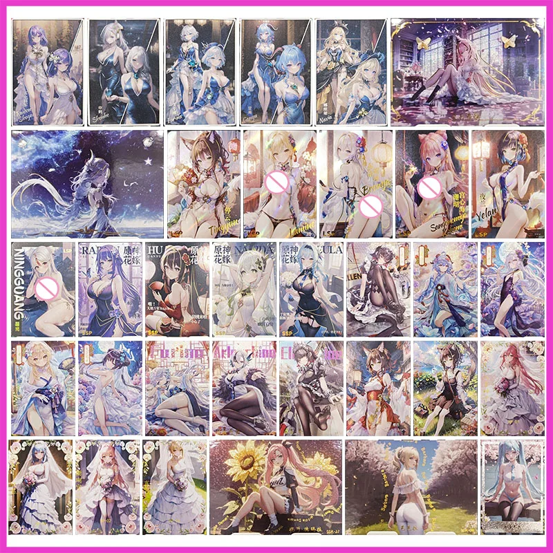 Anime Goddess Story Rare XS SSP LSP SP XP GF ZG HP SSR SR Game Collectible Card Hatsune Miku Eula Toys for boys Birthday Present