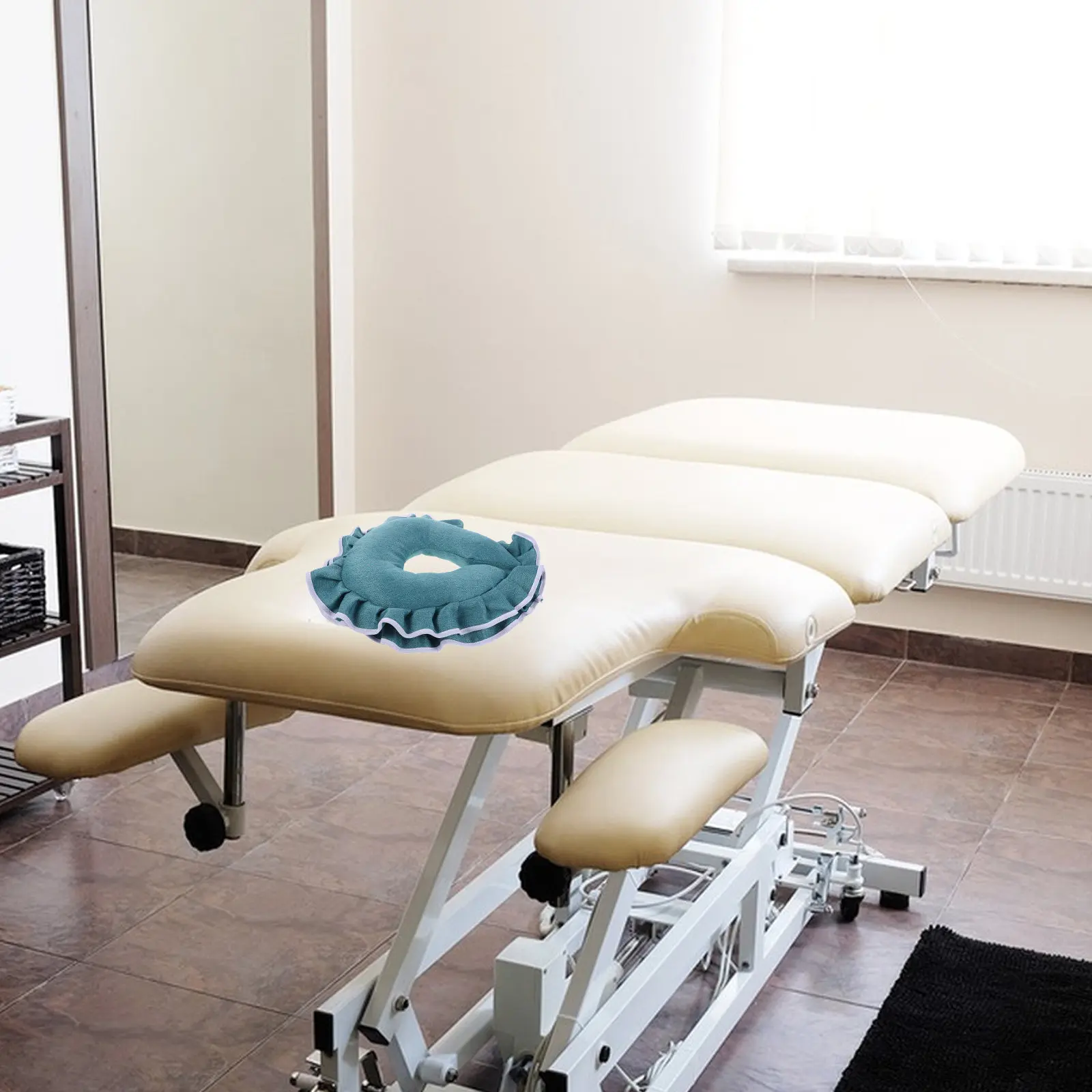 Beauty Salon Face Pillow U-Shaped Design for Massage Tables Skin-Safe Removable Cover Comfortable Neck Support Facial Rest